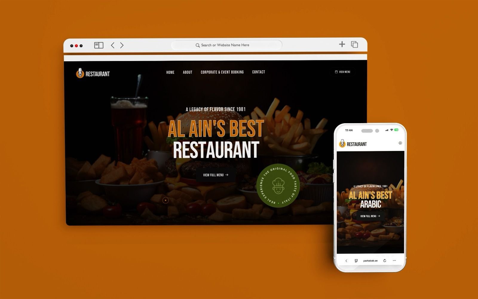 YASHABAB RESTAURANT — Restaurant Website